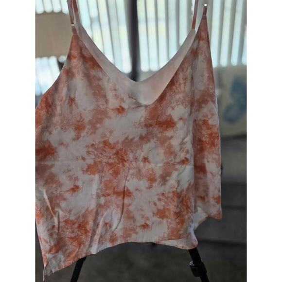 Double Zero Tie-Dye Tank Top | Apricot Orange Cami | NWT Size Large - Picture 4 of 7
